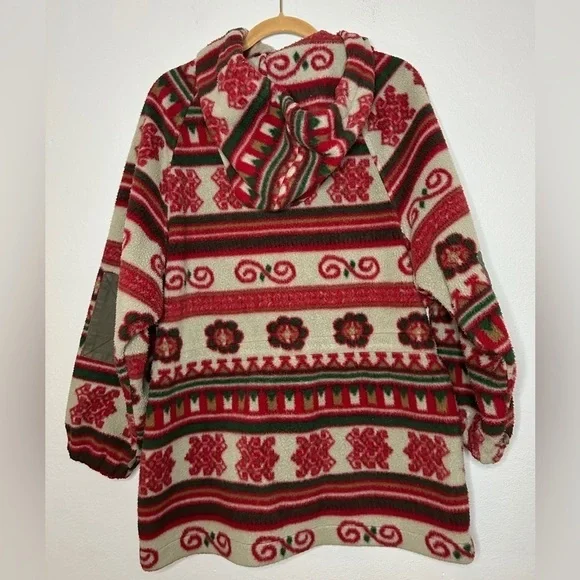 Vintage Mulberry Street Full Zip Aztec Print Fleece Jacket Women’s Large - Picture 9 of 15